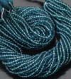 AAA quality pack of 5 strand Mystic LONDON Blue Quartz micro faceted Rondells14 inch strand 3 - 3.5mm approx